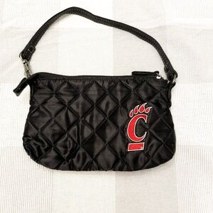 University of Cincinnati Black Quilted Women's Bag
